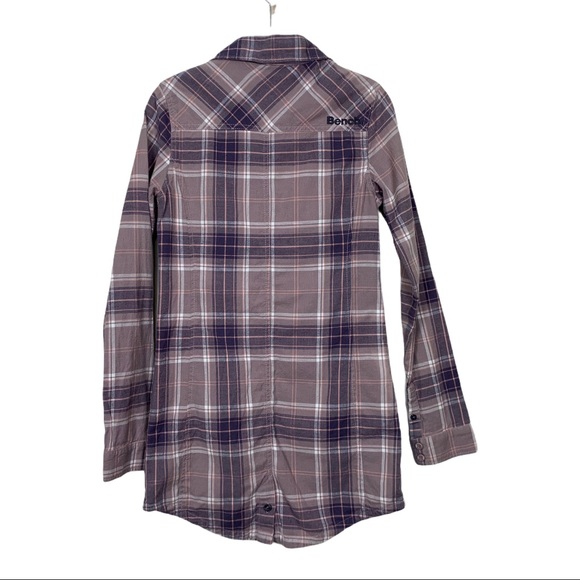 Bench Pink Plaid Button Front Shirt - Picture 2 of 9